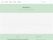 Tablet Screenshot of montiel.cc